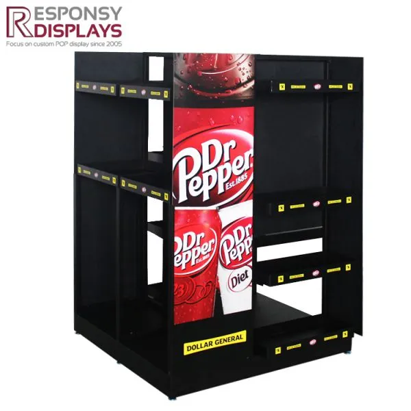 W1041xD966xH1422mm Floor Metal Energy Drink Display Racks photo-3