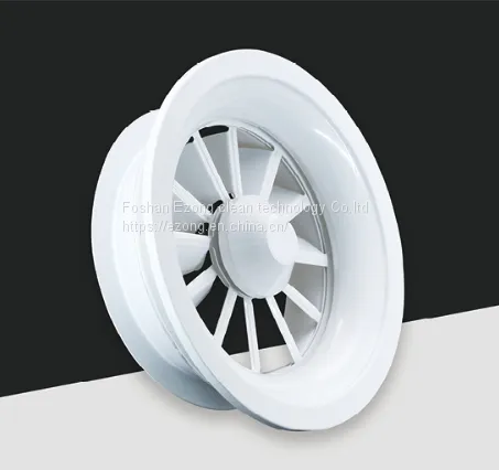 HVAC Round Shape Air Ceiling Diffuser Aluminum Swirl Diffuser