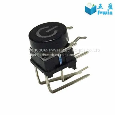 PCB Mount LED Illuminated Right Angle Tact Button Switch photo-3