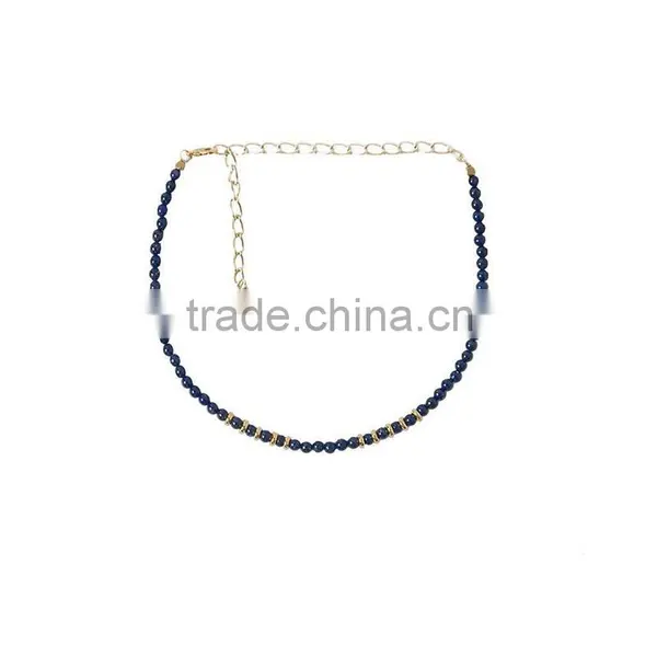 DC03-18 2016 Hot Fashion Rope Necklace Natural Stone Bead Necklace photo-2