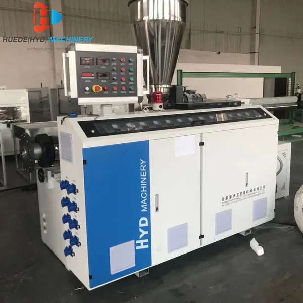 SJSZ51 Double Screw Plastic PVC PP PE Extruder Machine For Pipe Edge Banding Wall Ceiling Panel Making Machine photo-5