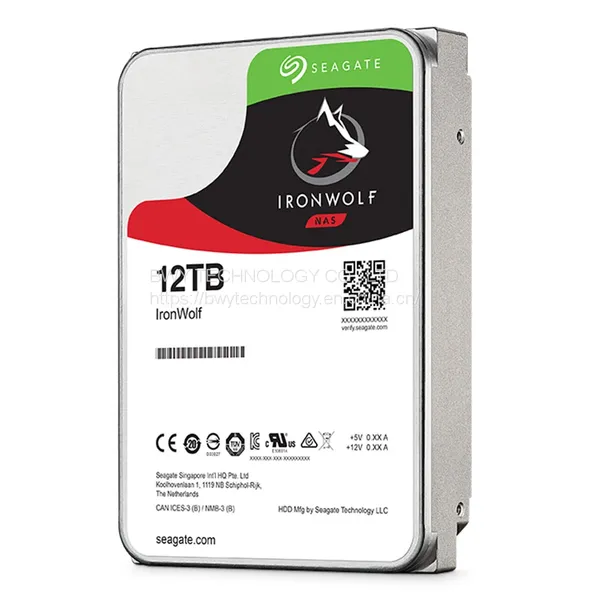Seagate IronWolf 12TB NAS внутренняя жёсткая диск HDD – 3.5 дюйма SATA 6Gb/s 7200 об/мин
