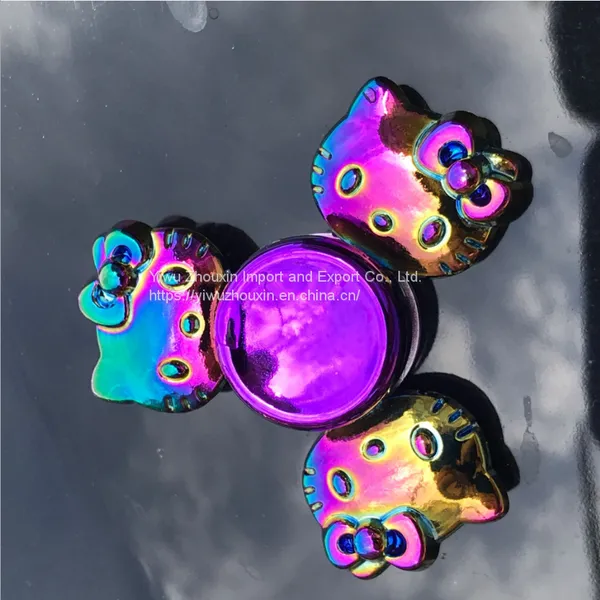 Three Leaf Colorful Fingertip Gyro Decompression Toys photo-3