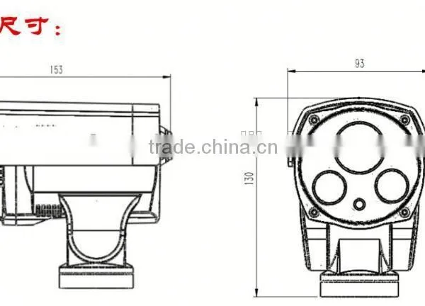 IP66 Waterproof Bullet Ptz ip Camera Camera, Adjust for Pan/Tilt/Zoom,p2p ip Camera photo-4