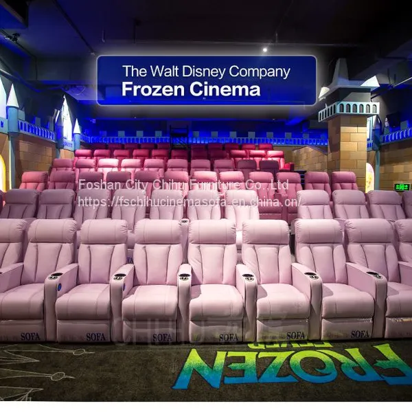 Cinema Sofa VIP Theater Comfortable Public Microfiber Leather Recliner Cinema Chair photo-5