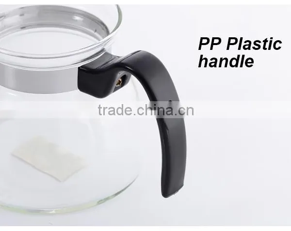 Pyrex Glass Water Pot, Clear Glass Cooking Tea Pot, Fancy Water Glass Bottle With Plastic Handle photo-3