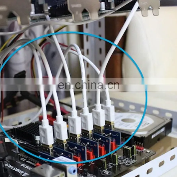 VER009S PCI-E 1X to 16X LER Riser Card VER 009S 009s Card Extender PCI Express Adapter USB 3.0 Cable Power VER009S Plus Riser photo-2
