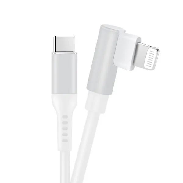 Right Angle MFi USB-C to Lightning Gaming Cable 90 Degree 18W PD Charging Data Cable for IPhone 11/12 photo-5