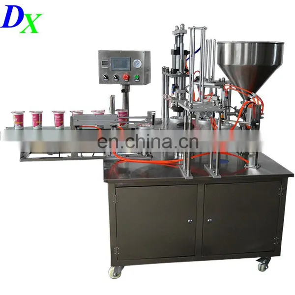 900 Rotary Cup Bottle Plastic Bucket Paste Liquid Filling Sealing Capping Machine photo-3