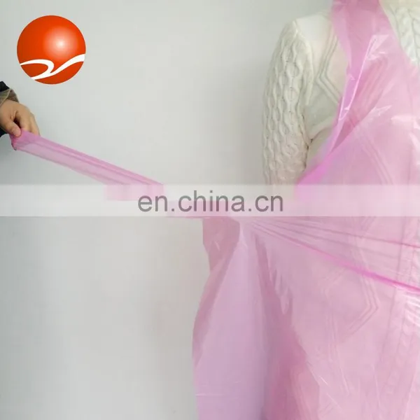 Disposable Medical Use PE Apron Without Sleeves Kitchen Use Colorful Waterproof Plastic Apron photo-4