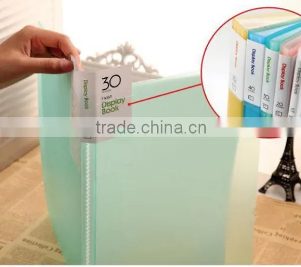 2015 High Quality Refiliable pp Display Pocket File Presentation Clear Book photo-5