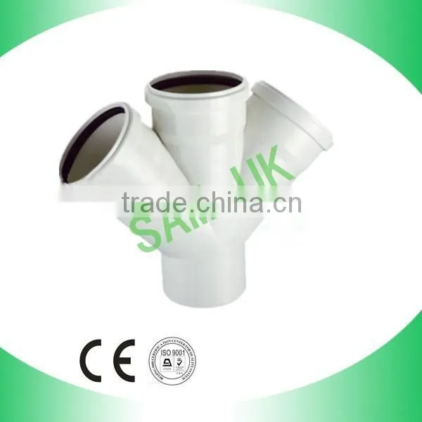 CHINA FACTORY PVC PIPE FITTINGS NBR5688 TEE WITH SOCKET FOR WASTING WATER photo-4