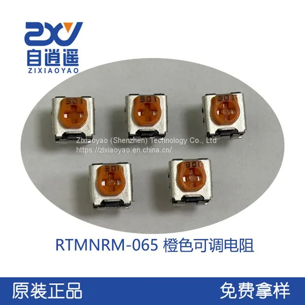 Horizontal Potentiometer With Direct Insertion, Orange Adjustable Potentiometer 6*6mm Cross Hole Carbon Film Adjustable RTMNRM-065