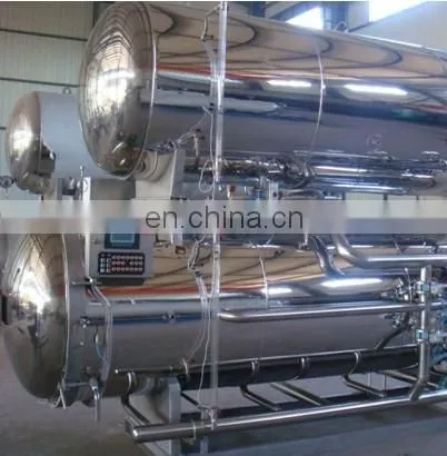 Latest Water Shower Type Horizontal Retort Sterilizer /steam Water Spray Autoclave for Food and Beverage photo-5