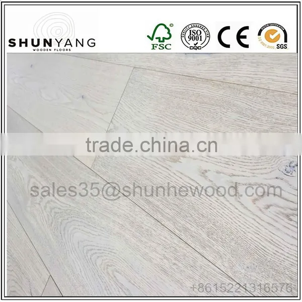 18mm,14mm,15mm UV Lacquered Brushed Oak Engineered Wood Floor photo-2