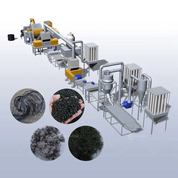 China Tyres Recycling Machine Used Tyre Granule Recycling Line Tyre Recycling Plant Cost photo-4