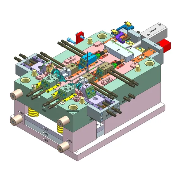 Custom PVC Plastic Mold for Threaded Pipe Fittings Multi Cavity Injection Molding photo-2