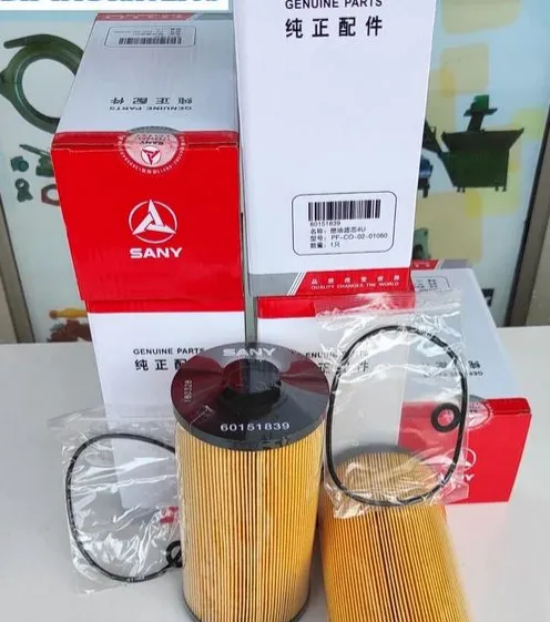 SANY Diesel Cleaner Filter Core 60151839 60022487 60201220 Fuel Filter for Sany SY225C-9 235C-9 SY485