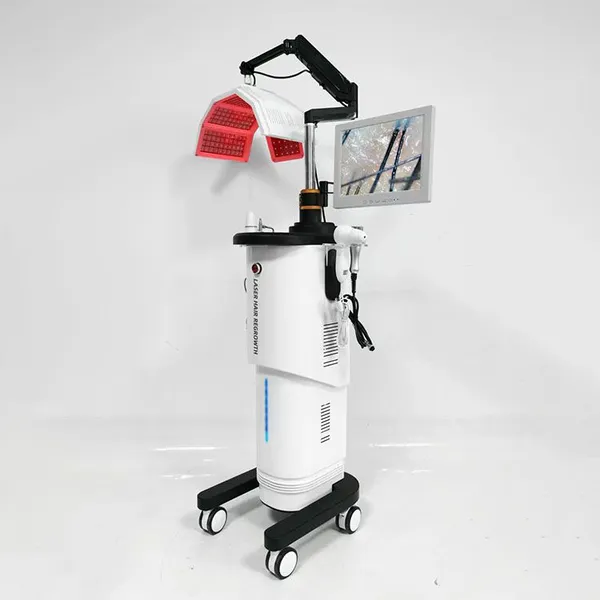 650nm PDT Laser LED Hair Growth Machine - 10W Red Light Therapy Scalp Treatment Salon Equipment with Timed Control