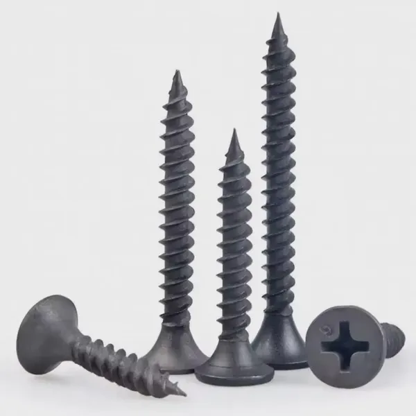 Zinc Plated Gypsum Board Screws for Wood Framing, Fine Thread Self-Drilling Point, High Hardness Steel, 13mm-100mm Sizes