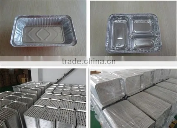 Aluminium Foil Square Food Containers , Convenient Food Carry-out Container photo-4