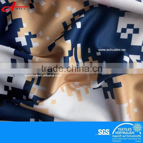 Soft Handfeeling Camouflage Printed Knitted Fabric for Men's T-shirt photo-5