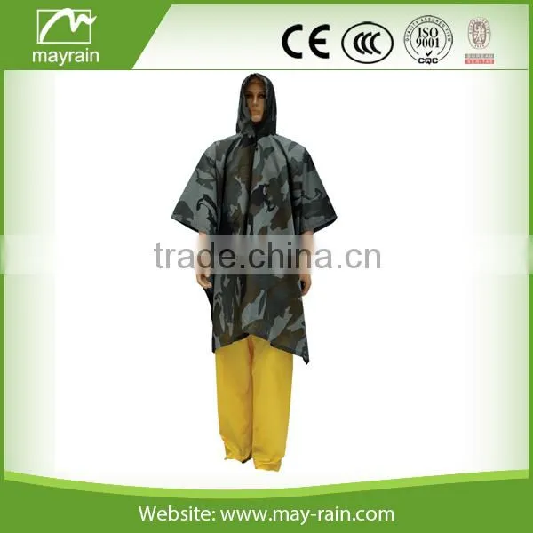 WATERPROOF US ARMY RIPSTOP FESTIVAL RAIN PONCHO photo-2