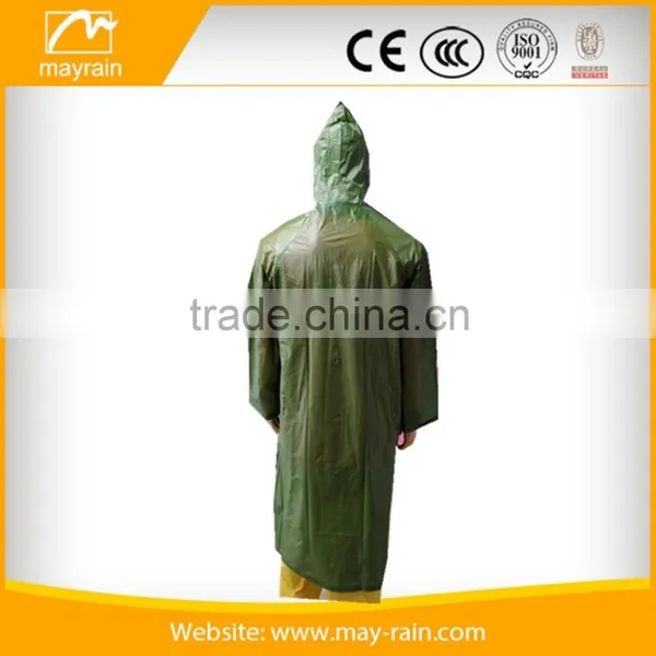 Pvc Adult Waterproof Long Rain Jacket Raincoat Supplier's Choice photo-4