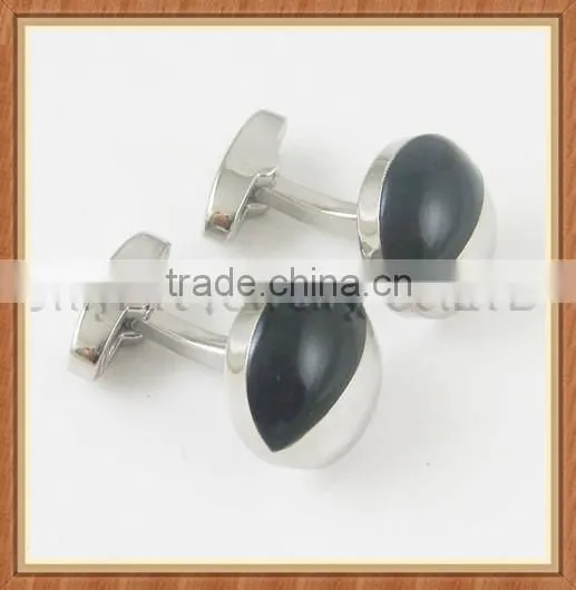 Onyx Pave Setting Custom Design Studs Cufflinks Wholesale Luxury Cufflinks photo-4
