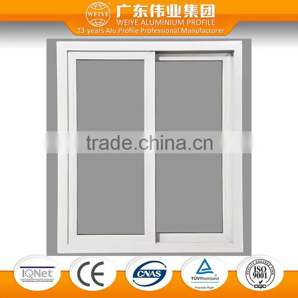 finished aluminum window system for house