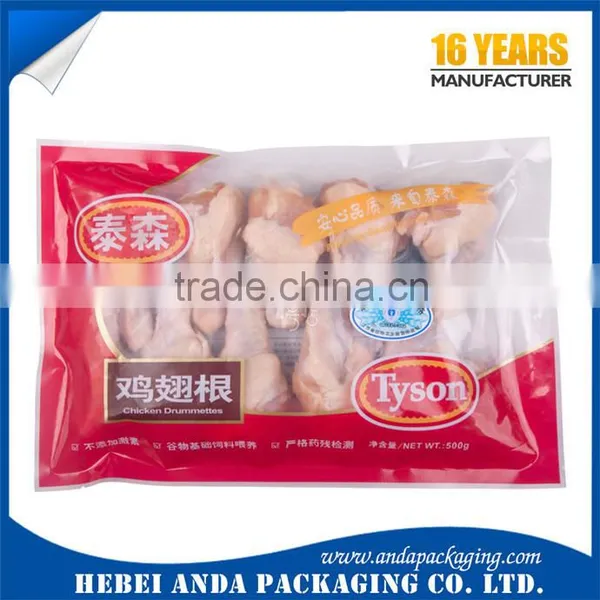 Heat Seal Frozen Dumplings Food Packaging Pouch /freezer Packaging Bag Flat Pouch photo-3