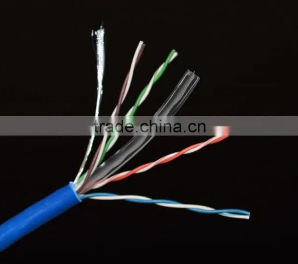 100m/roll Network Cable Cat6 PVC Jacket CCS Conductor