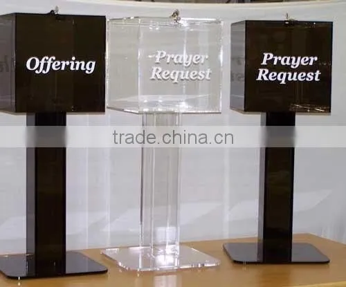 High-end Acrylic Donation Boxes, Magnetic Acrylic Donation Box With Lock photo-5