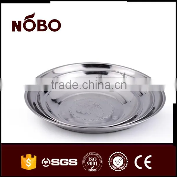 Stainless Steel Food Tray Plate With Round Shape photo-6