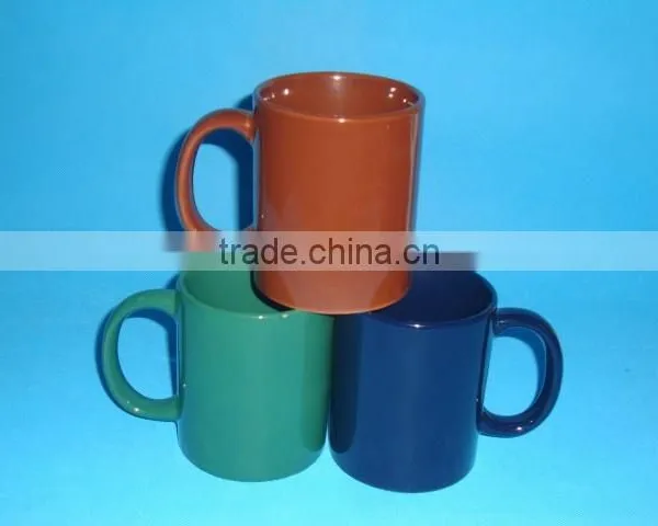 11oz Colored Glazed Ceramic Mug photo-2