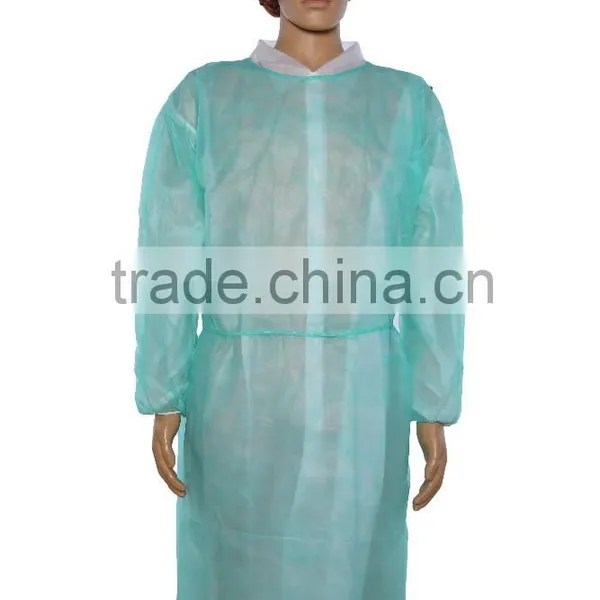 Popular Dark Green Non Woven Disposable Isolation Gown photo-2
