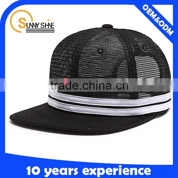 Wholesale Black 6 Panel Trucker Hat Custom Mesh Trucker Hat photo-2