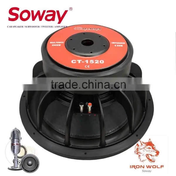Cometa CT-1520 15inch 2500W Dual Voice Coil Best Car Powest Subwoofer/car Audio Subwoofer photo-2
