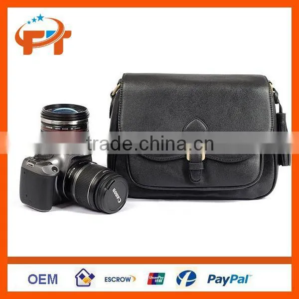 PU Leather DSLR SLR Camera Case Bag For Olympus photo-5