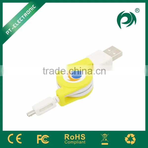 2015 New Product Retractable Colored Micro Usb Cable With Fashionable Design photo-3