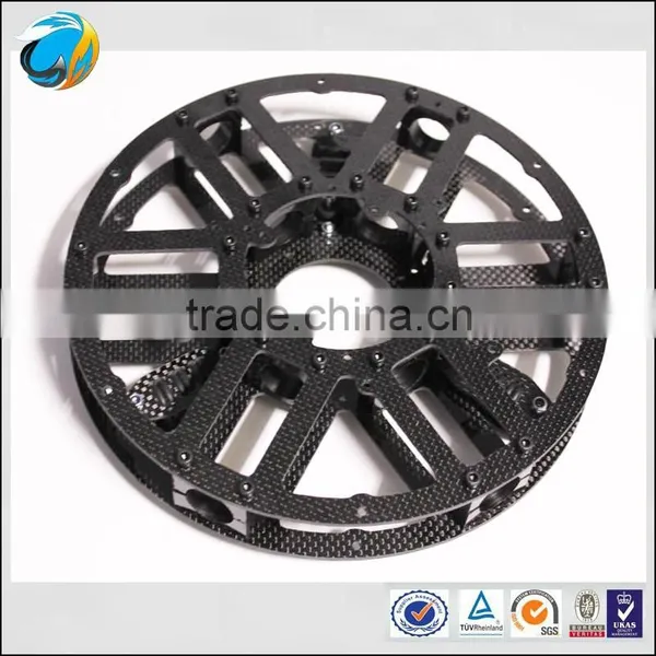 Carbon Fiber Remote Controlled RC Octocopter Frame, 3K Carbon Fiber CNC Parts for Quadcopter/ Drone Parts