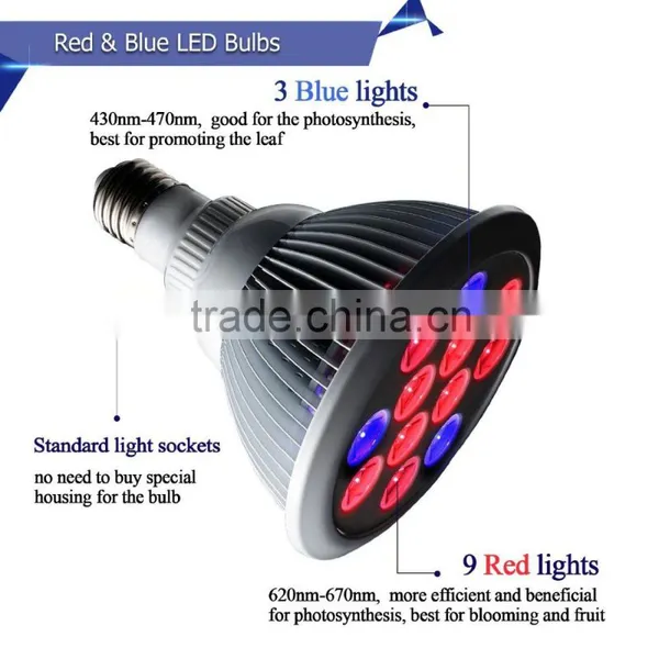 Hydroponic Systems E27 PAR38 Led Light Bulbs for Tiny Houses Using photo-4