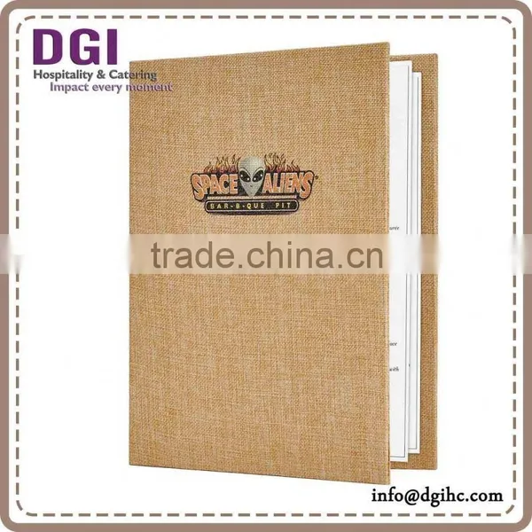 Fabric Menu for Hotel / Menu Cover Fabric / Quality Menu Factory Directed Sale photo-6
