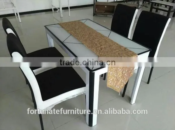 4 Seater Tempered Glass Dining Table and Chair Set photo-4