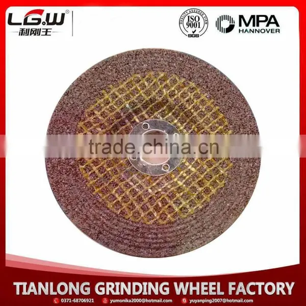 447 China Golden Supplier LG.W 115*6*22 T27 DEPRESSED CENTER GRINDING WHEEL photo-4