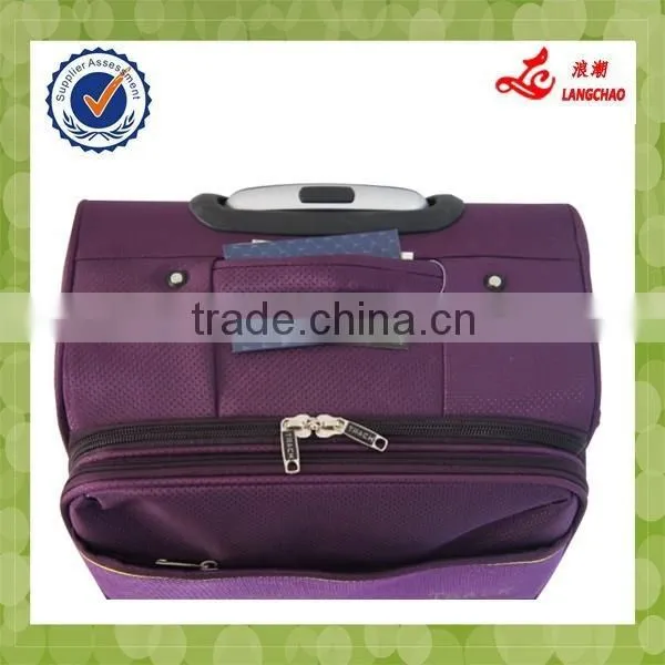 Pink Color EVA Four Wheels Foldable Nylon Polyester Bag photo-2
