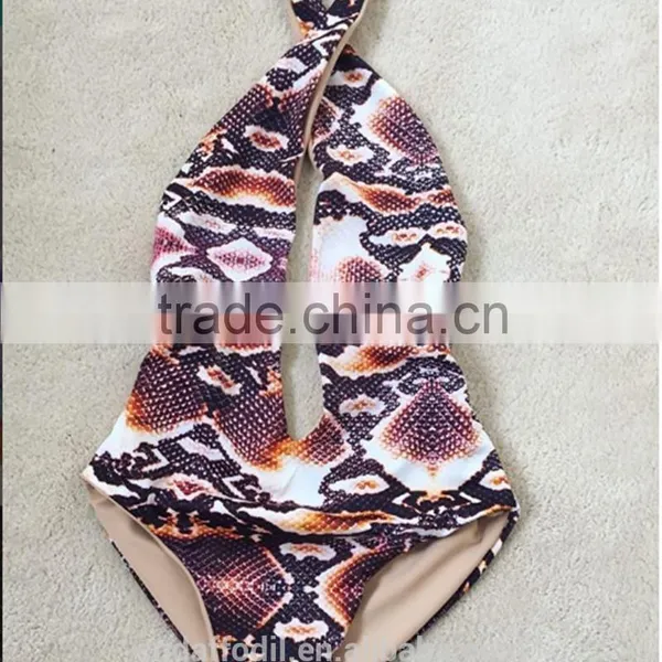 Hot Selling One Piece Black Swimming Bikini Sexy Open Bikini for Women and Girl photo-2