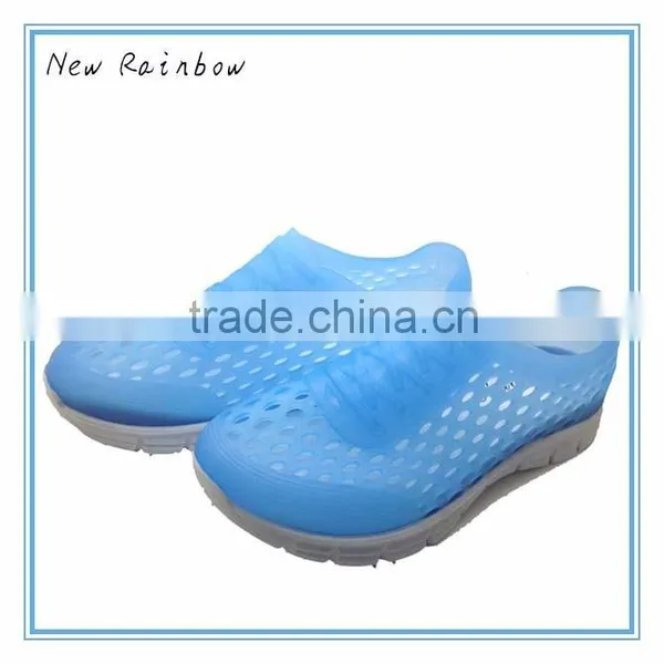 Pvc Ladies Flat High Heel Sandal photo-6