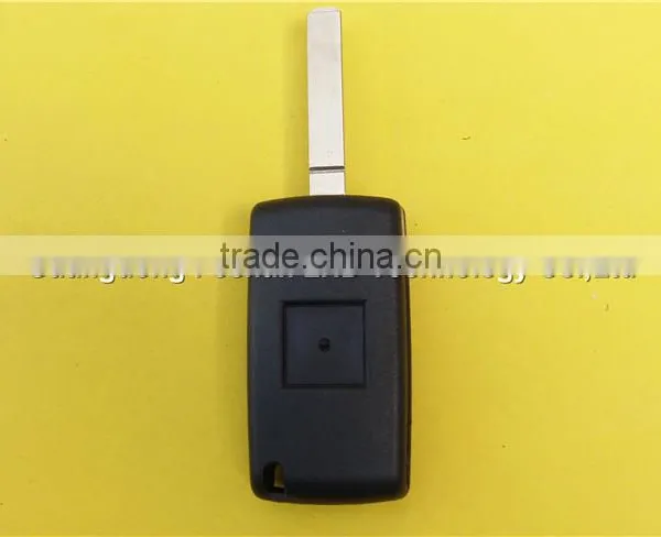 Folding Flip Remote Key Shell Case Fob 3 Button for Peugeot 307 With Battery Place photo-3
