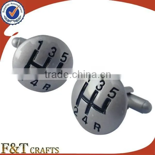 Cheap Custom Metal Silver Cufflinks photo-3